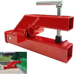 ANISUN Clamp On Bucket Tractor Hitch 2" Receiver Fit for Deere Bobcat Loader Front Bucket Clamp