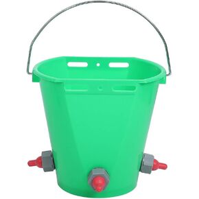 Calf Feeder Bucket Plastic Multiple Nipples 8L High Capacity Lamb Milk Feed Bucket Sheep Milk Feeding Bucket for Cattle Sheep Livestock(3 Nipple)