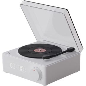 Vintage Vinyl Record Player Style Bluetooth Speaker Phonograph Style Retro Bluetooth Speaker Green Cute Look Gift for Girls Good Bass Enhancement Loud Volume