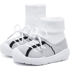 MORENDL Baby Sock Shoes Toddler Sneakers Infant Tennis Slip On Walking Shoes Boys & Girls Non-Slip Slippers