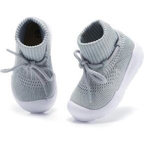 MORENDL Baby Sock Shoes Toddler Sneakers Infant Tennis Slip On Walking Shoes Boys & Girls Non-Slip Slippers in Kuwait