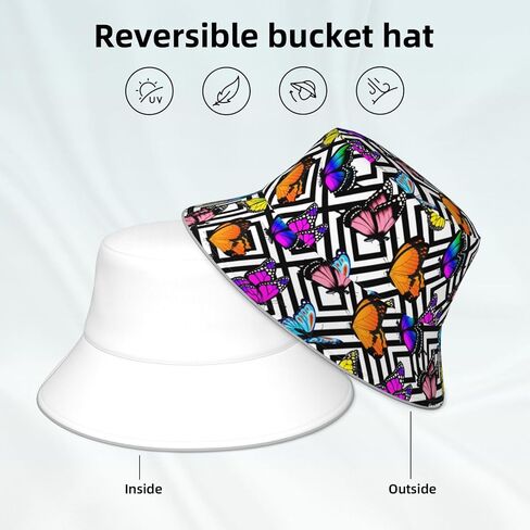 Siarnew Unisex Fashion Bucket Hat for Women Men, Summer Outdoor Sun UV Protection Casual Fisherman Cap in Saudi Arabia