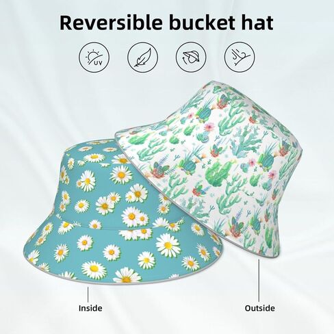 Unisex Fashion Bucket Hat for Women Men, Summer Outdoor Sun UV Protection Casual Fisherman Cap in Saudi Arabia