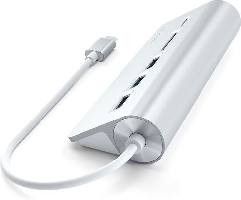 Satechi USB-C Combo Hub for Desktop - USB-A 3.0 Data Ports & Micro/SD Card Readers - Compatible with Apple Studio Display, 2021 iMac M1, 2019/2017 iMac, 2020 MacBook Pro/Air M1(Space Gray) in Saudi Arabia