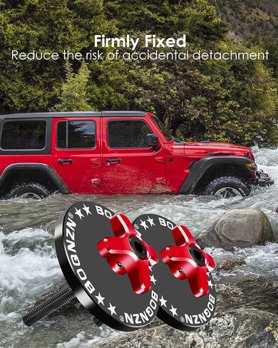 Hardtop Top Hard Panel Mounting Screw Knob Fits for Jeep Wrangler JK 2dr & Unlimited 4dr 2007-2019, Freedom Hardtop Top Mounting Knob Replace 1CJ57DX9AD 1CJ57DX9AC 1CJ57DX9AD 99172 1CJ57DX9, 2 PCS in Saudi Arabia