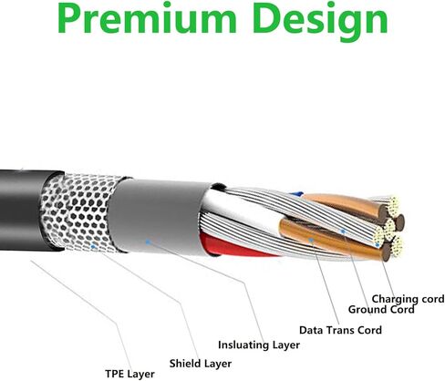 سلك شاحن USB صغير بديل من KQWOMA متوافق مع الرسوم البيانية Texas-Instruments TI-84 Plus CE، الإصدار الفضي TI-84 Plus/C، TI 89 Titanium، TI-Nspire CX/CX CAS (3.3FT) in Kuwait