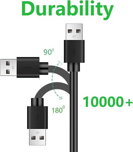 سلك شاحن USB صغير بديل من KQWOMA متوافق مع الرسوم البيانية Texas-Instruments TI-84 Plus CE، الإصدار الفضي TI-84 Plus/C، TI 89 Titanium، TI-Nspire CX/CX CAS (3.3FT) in Kuwait