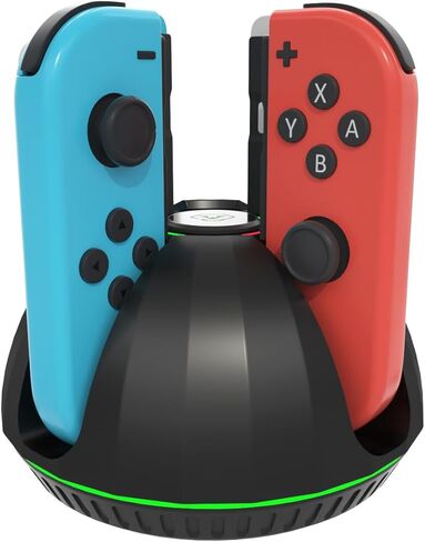 JoyCon Charger Dock for Nintendo Switch, Controller Charger Station Support Charge Four Joycons, Fast Charging Dock Stand for Switch Controller JoyCon in Kuwait