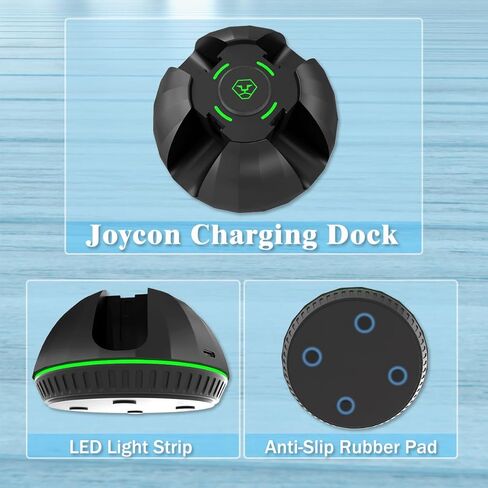 JoyCon Charger Dock for Nintendo Switch, Controller Charger Station Support Charge Four Joycons, Fast Charging Dock Stand for Switch Controller JoyCon in Kuwait