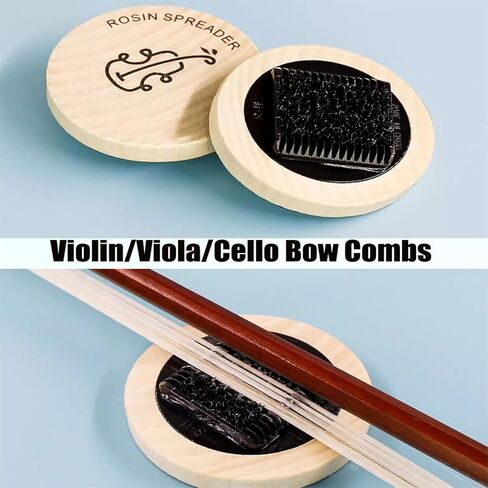 Q QINGGE مشط الكمان القوس الصنوبري الموزعة فيولا القوس مشط التشيلو القوس مشط ترتيب شعر القوس in Kuwait