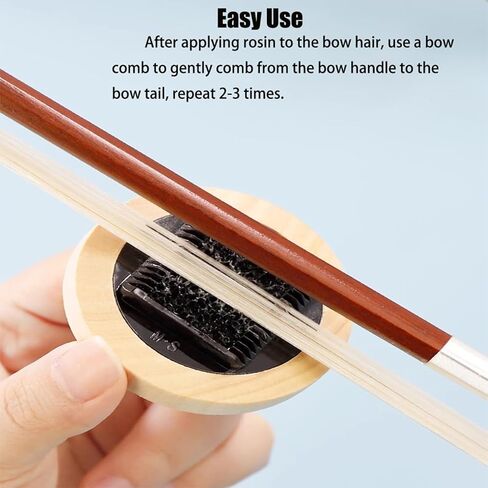 Q QINGGE مشط الكمان القوس الصنوبري الموزعة فيولا القوس مشط التشيلو القوس مشط ترتيب شعر القوس in Kuwait