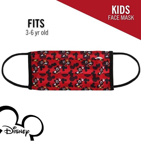 Concept One Disney Mickey Mouse Cloth Face Mask, Officially Licensed, Washable, Kids in Saudi Arabia