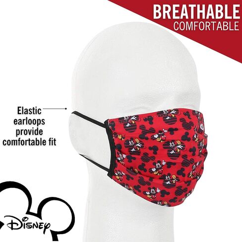 Concept One Disney Mickey Mouse Cloth Face Mask, Officially Licensed, Washable, Kids in Saudi Arabia