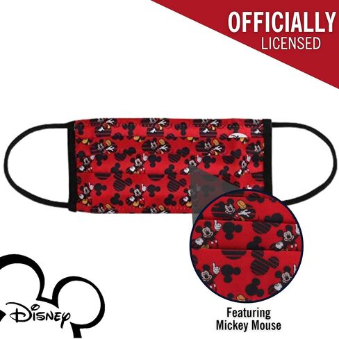 Concept One Disney Mickey Mouse Cloth Face Mask, Officially Licensed, Washable, Kids in Saudi Arabia