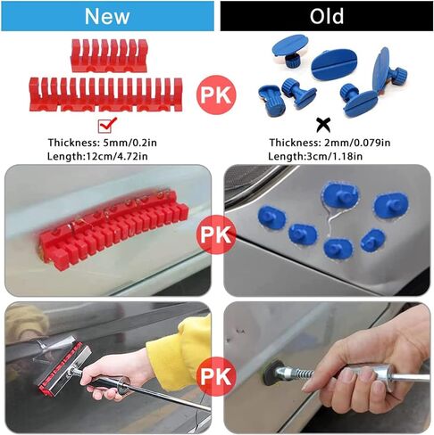 Sonrinss T-Bar Dent Puller - مجموعة مزيل دنت السيارة، مطرقة دنت، أداة إزالة دنت السيارة مناسبة لانبعاجات السيارة / إزالة الانبعاجات التلقائية / تلف البرد in Saudi Arabia