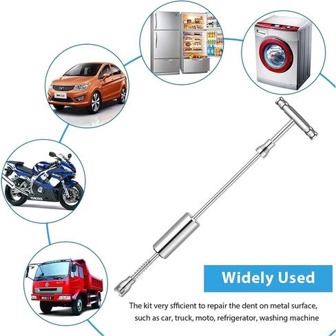 Sonrinss T-Bar Dent Puller - مجموعة مزيل دنت السيارة، مطرقة دنت، أداة إزالة دنت السيارة مناسبة لانبعاجات السيارة / إزالة الانبعاجات التلقائية / تلف البرد in Saudi Arabia