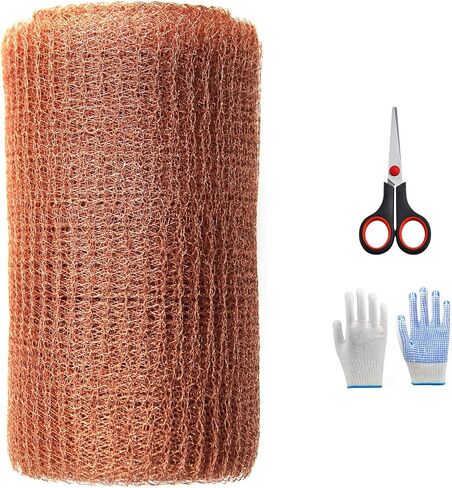 Copper Mesh 5in×32ft， Rodent Mesh Barrier Copper Mesh for Pest Control Hole and Gap Filler Suitable for Blocking Garden House and Distillation in Saudi Arabia