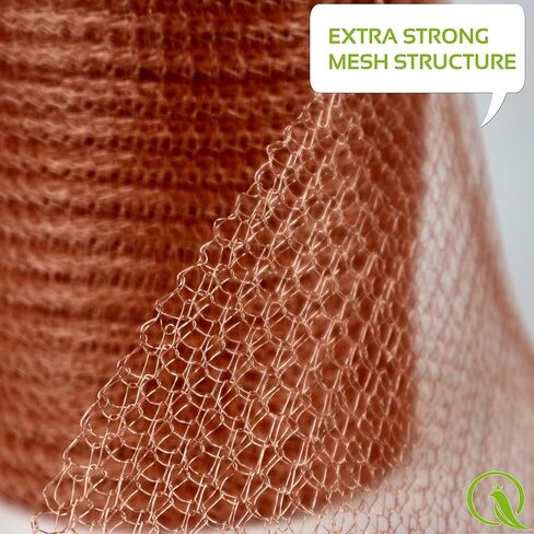 Copper Mesh with Packing Tool - 5" X 100 Feet / 50 Feet / 15 Feet - Blocker for Hole - DIY Hole Filler, Copper Fill Fabric, Keep Rodent Out, Ideal for Distilling, Pure 100% Copper Roll in Kuwait