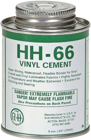 New Pig PTY105, HH-66 Industrial Strength Vinyl Cement Glue with Brush, 8 oz, Clear in Saudi Arabia