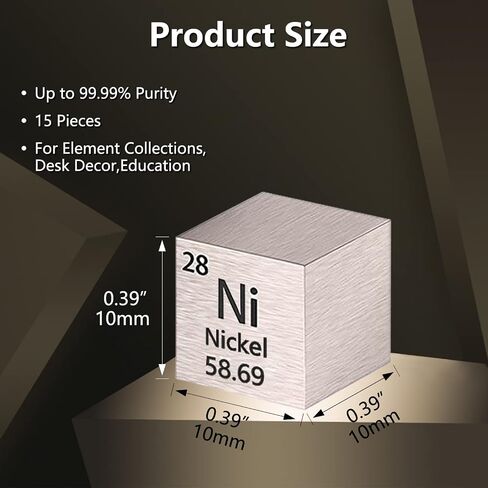 Copper Cube Metal Density Cubes 99.99% High Purity 1" Pure Metal High Density Element Cube for Element Collections Lab Experiment Material Hobbies Heavy Element Collections Hobbies in Saudi Arabia