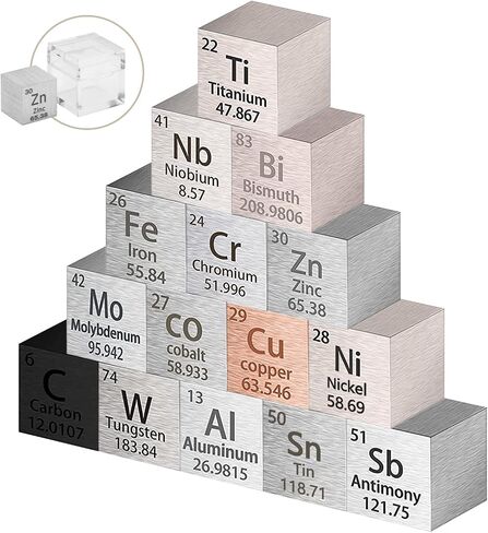 Copper Cube Metal Density Cubes 99.99% High Purity 1" Pure Metal High Density Element Cube for Element Collections Lab Experiment Material Hobbies Heavy Element Collections Hobbies in Saudi Arabia