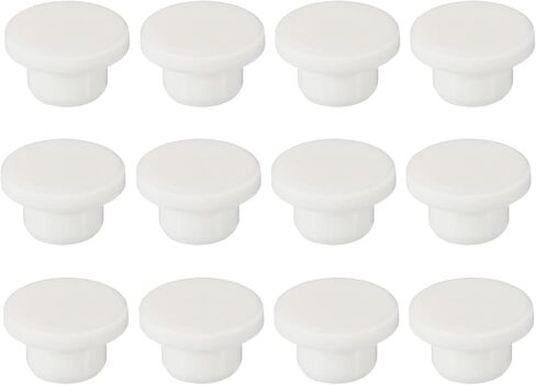 MECCANIXITY Silicone Rubber Hole Plug Soft Flexible Stopper for 9-10mm Hole White 18 Pieces in Saudi Arabia