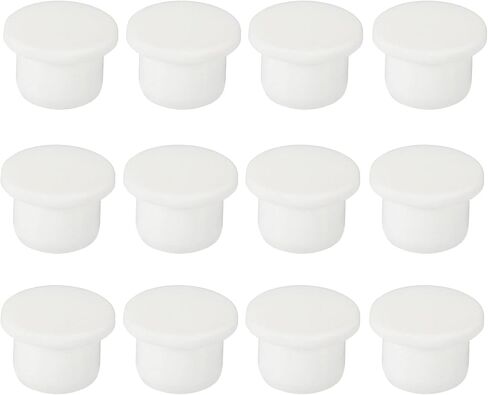 MECCANIXITY Silicone Rubber Hole Plug Soft Flexible Stopper for 9-10mm Hole White 18 Pieces in Saudi Arabia
