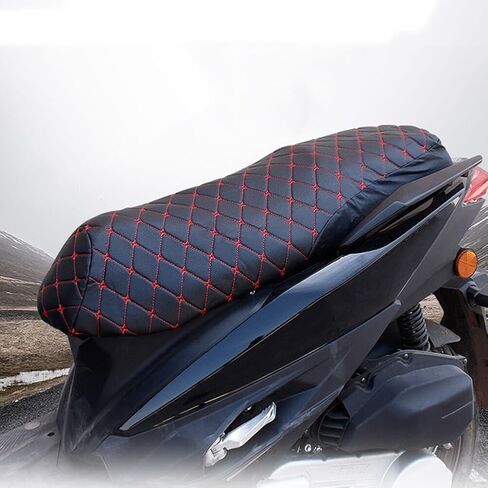 3D Leather Motorcycle Seat Cover Motorcycle Scooter Seat Cover Anti-Slip Cushion Waterproof Breathable Fashion Motorcycle Seat Cushion Protector (Brown XXL) in Saudi Arabia