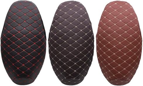 3D Leather Motorcycle Seat Cover Motorcycle Scooter Seat Cover Anti-Slip Cushion Waterproof Breathable Fashion Motorcycle Seat Cushion Protector (Brown XXL) in Saudi Arabia
