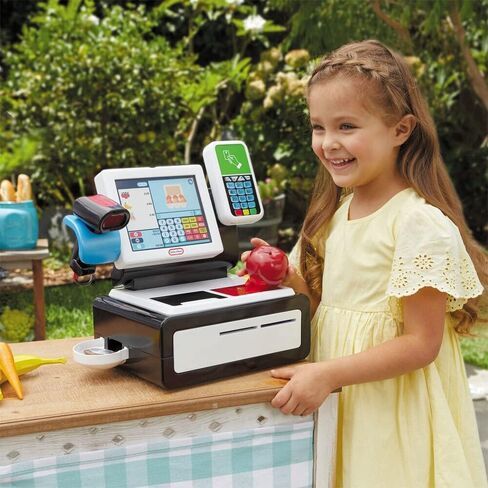 Little Tikes First Self-Checkout Stand Realistic Cash Register Pretend Play Toy for Kids in Saudi Arabia