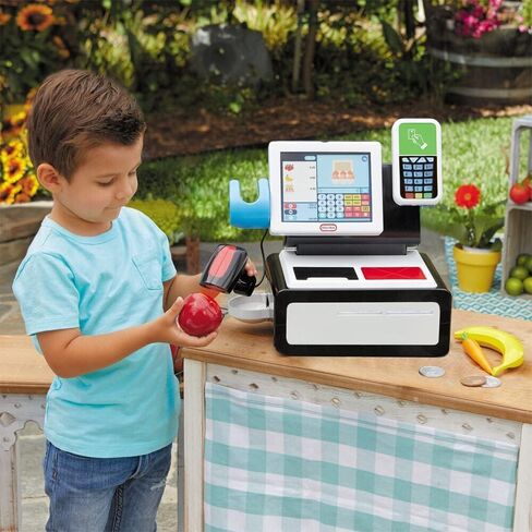 Little Tikes First Self-Checkout Stand Realistic Cash Register Pretend Play Toy for Kids in Saudi Arabia