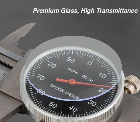 قرص فرجار 0-6 بوصة 0.001 بوصة، أداة قياس ميكانيكية من الفولاذ المقاوم للصدأ مقاومة للصدمات، قياسات الهوية والقطر والعمق والخطوة، وجه أسود in Kuwait