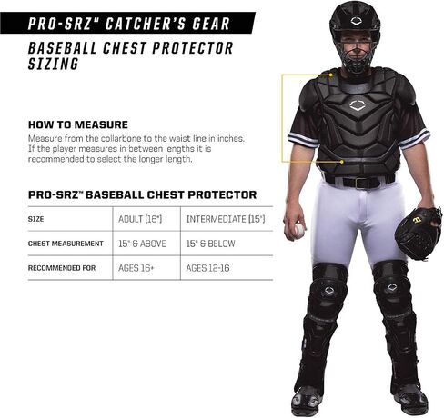 Evoshield Pro-Srz™ Catcher's Chest Protector - Baseball w/ NOCSAE Guard and Fastpitch in Kuwait