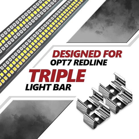 OPT7 4pcs Mounting Brackets for Redline Standard/Double LED Tailgate Light Bar in Kuwait