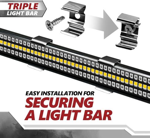 OPT7 4pcs Mounting Brackets for Redline Standard/Double LED Tailgate Light Bar in Kuwait