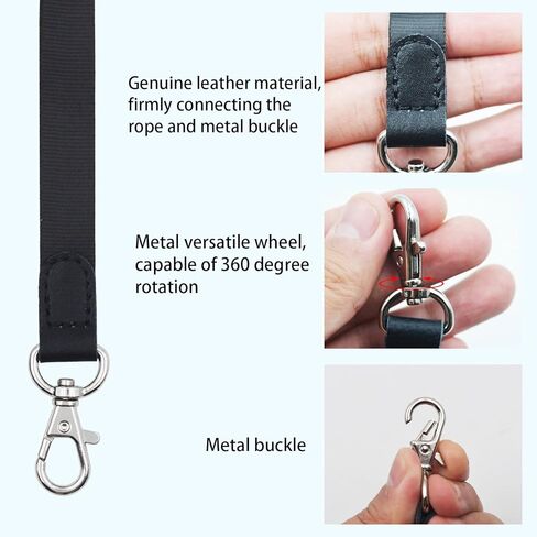 BOKOVNGEE حامل شارة الهوية على الوجهين حامل بطاقة اسم شفاف مقاوم للماء حامل بطاقة الهوية شديد التحمل مع حبل، لبطاقات الائتمان الخاصة بمكتب المدرسة (بوصة، 2.76 × 4.33) in Kuwait