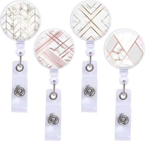 3Pcs Retractable Badge Reel Holders, Cute Animals Badge Holders with Alligator Clip, Name ID Card Badge Reels for Teachers Students Doctors Nurses Volunteers in Saudi Arabia