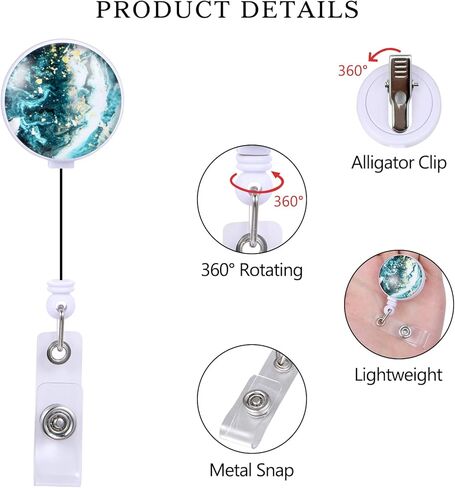 3 قطع حامل بكرة شارة قابلة للسحب، حامل شارة قابل للسحب على شكل زهرة مع مشبك تمساح، بكرة شارة بطاقة الهوية للمتطوعين من طلاب معلم التمريض in Kuwait