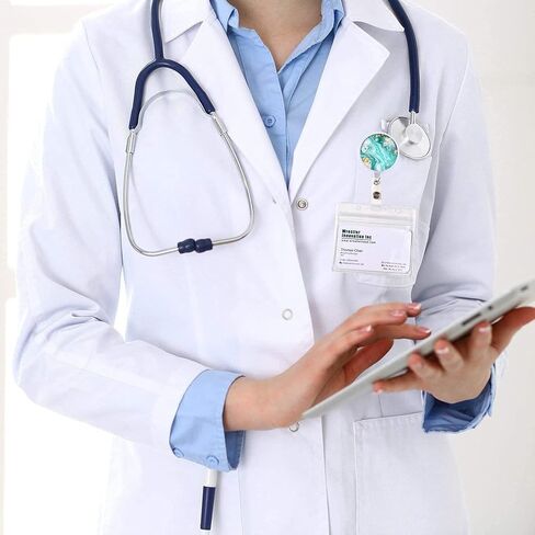 3 قطع حامل بكرة شارة قابلة للسحب، حامل شارة قابل للسحب على شكل زهرة مع مشبك تمساح، بكرة شارة بطاقة الهوية للمتطوعين من طلاب معلم التمريض in Kuwait