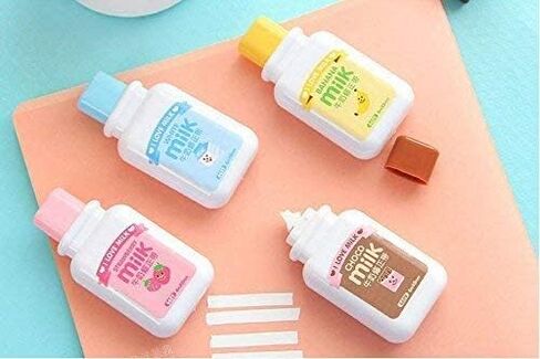 4PCS Milk Bottle Style Correction Tape (Random Color) in Saudi Arabia