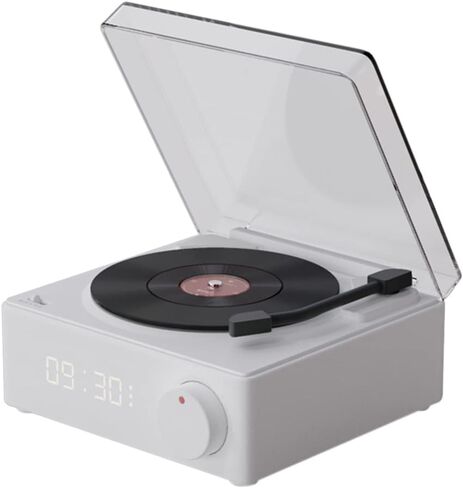 مشغل تسجيلات الفينيل العتيق، مكبر صوت بلوتوث طراز الفونوغراف، مكبر صوت بلوتوث قديم، مظهر لطيف وردي، هدية للفتيات، تحسين صوت الجهير الجيد بصوت عالٍ in Kuwait