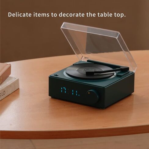 مشغل تسجيلات الفينيل العتيق، مكبر صوت بلوتوث طراز الفونوغراف، مكبر صوت بلوتوث قديم، مظهر لطيف وردي، هدية للفتيات، تحسين صوت الجهير الجيد بصوت عالٍ in Kuwait