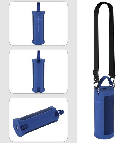 TXEsign Silicone Case Cover for Ultimate Ears MEGABOOM 3 Portable Wireless Bluetooth Speaker, Travel Protective Cover Carrying Pouch w Handle Adjustable Shoulder Strap (Lagoon Blue) in Saudi Arabia