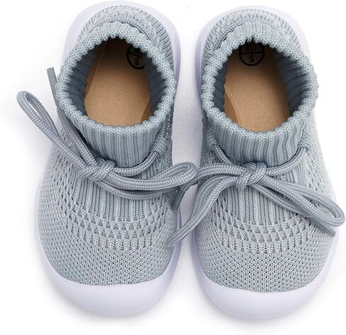 MORENDL Baby Sock Shoes Toddler Sneakers Infant Tennis Slip On Walking Shoes Boys & Girls Non-Slip Slippers in Kuwait