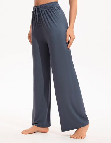 2 Pack Women’s Wide Leg Pants - Soft Comfy Yoga Pants, Casual Lounge Pajama Bottoms for Women in Saudi Arabia