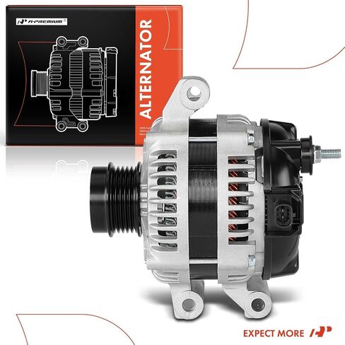 A-Premium Alternator Compatible with Chevrolet & Buick Models - Malibu 2013-2015, Impala 2014-2015, Regal 2014-2017, Envision 2017-2020, 2.0L 2.5L, 12V 130A 5-Groove Decoupler Pulley CW in Saudi Arabia