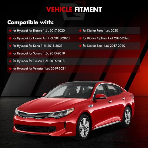 Alternator Fit for Hyundai for Elantra GT 1.6L 2018-2020 for Hyundai for Elantra 1.6L 2017-2020 for Kia for Sorento 2.4L 2011-2012, Replace 37300-2B960 2622503 in Kuwait