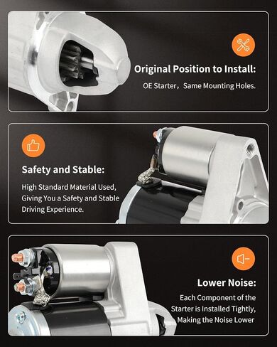 OCPTY starter motor 19254 2013-2016 for Dodge for Dart 2.0L,2013-2016 for Dodge for Dart 2.4L in Saudi Arabia