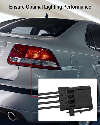 Tail Light Wiring Harness with Plug Fit for Saab 9-3 4 Door Sedan 2003-2011, Tail Light Wire Pigtail Repalce 4733242 Left or Right Side in Saudi Arabia