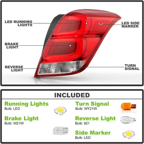 KEEKPO - For 2017 2018 2019 2020 2021 2022 Chevy Trax Factory LED Tail Light Brake Lamp Replacement Left Driver Side in Saudi Arabia